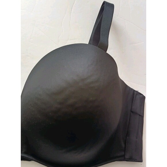 Cacique Smooth Boost Strapless Bra Size 44DDD Black Push Up Convertible Straps - Picture 7 of 7
